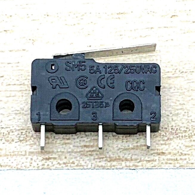 1 PCS DICGU SM5 Micro Limit Switch With Press Rod Lever 3 Pins 5A 125/250VAC
