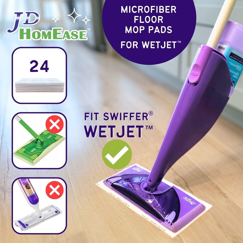 Premium Microfiber Replacement Pads for Swiffer WetJet - Super Absorbent, Lin... gallery
