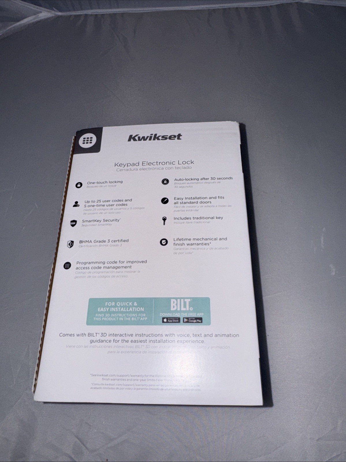 Kwikset Powerbolt 250 10-Button Keypad Satin Nickel Electronic Lock FREE SHIP gallery