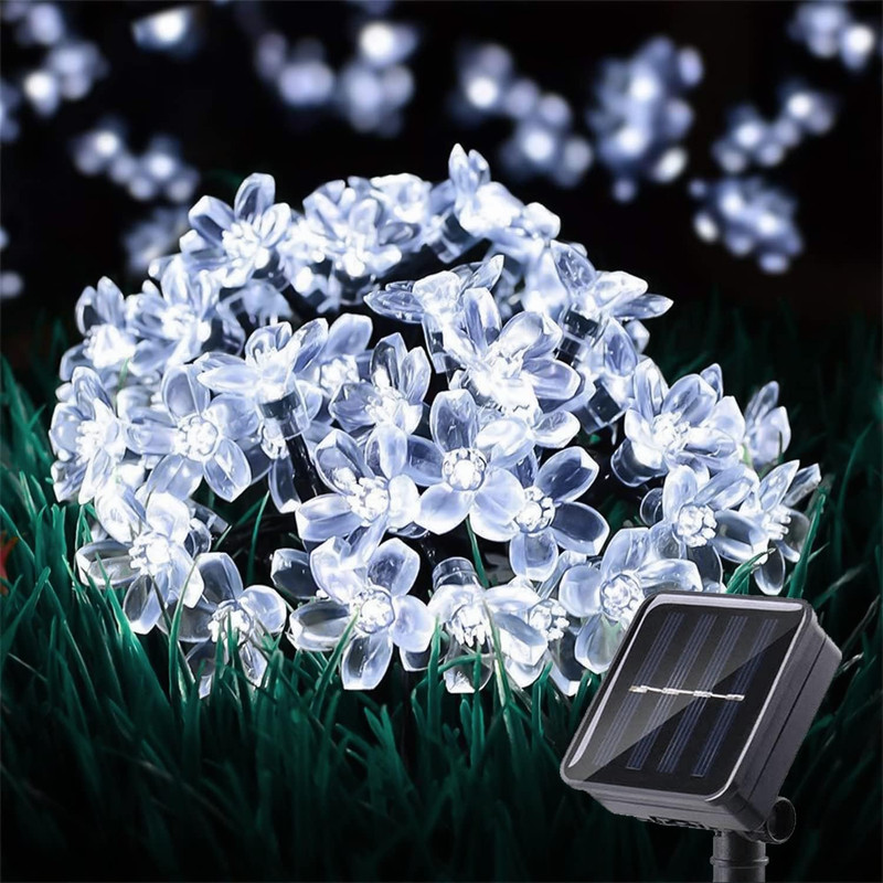 2 Pack 50 LED Solar String Lights Outdoor Waterproof Flower Solar Lights for Gar gallery