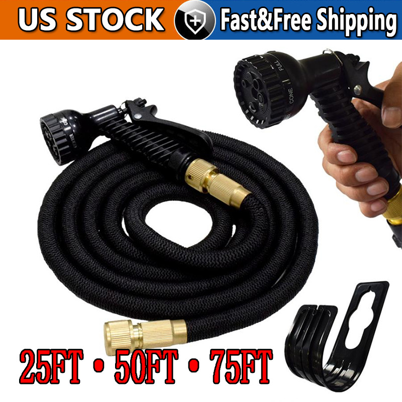 Stronger Deluxe Expandable Flexible Garden Hose Water Hose 25, 50, 75, 100FT lot gallery