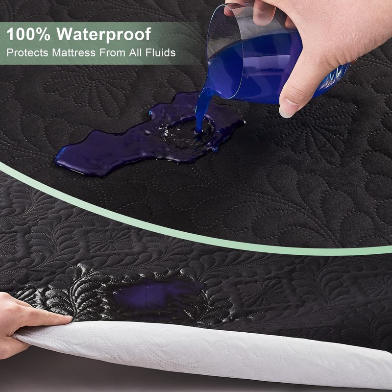 Waterproof Mattress Protector Quilted Fitted Waterproof Mattress Cover gallery