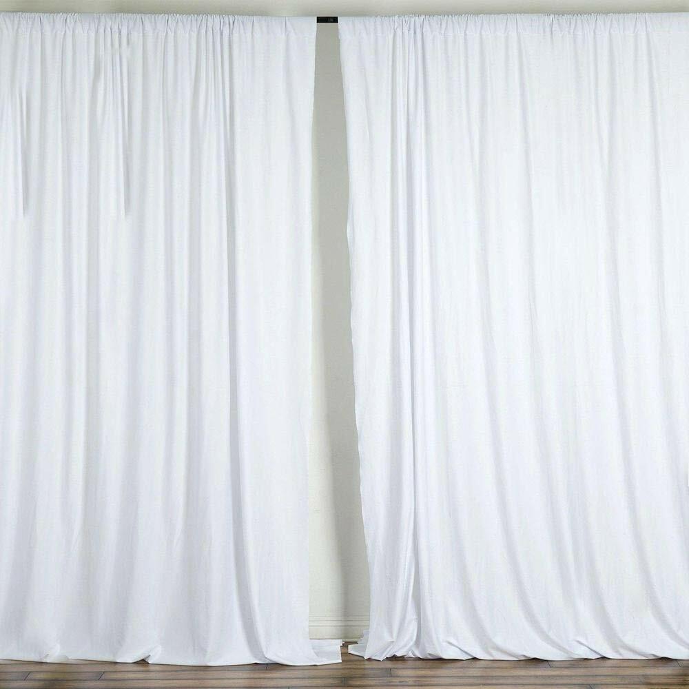 Polyester Backdrop Drapes Curtains Panels w/ Rod Pockets-Wedding Ceremony Party gallery