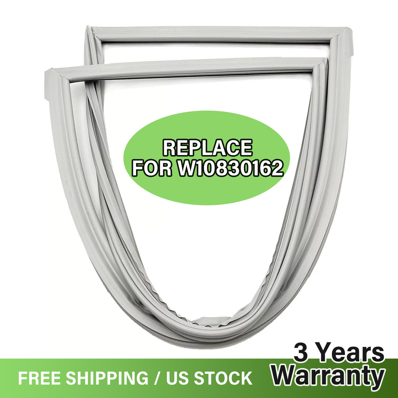 Gray Compatible With Kenmore Whirlpool Refrigerator French Door Gasket W10830162 gallery