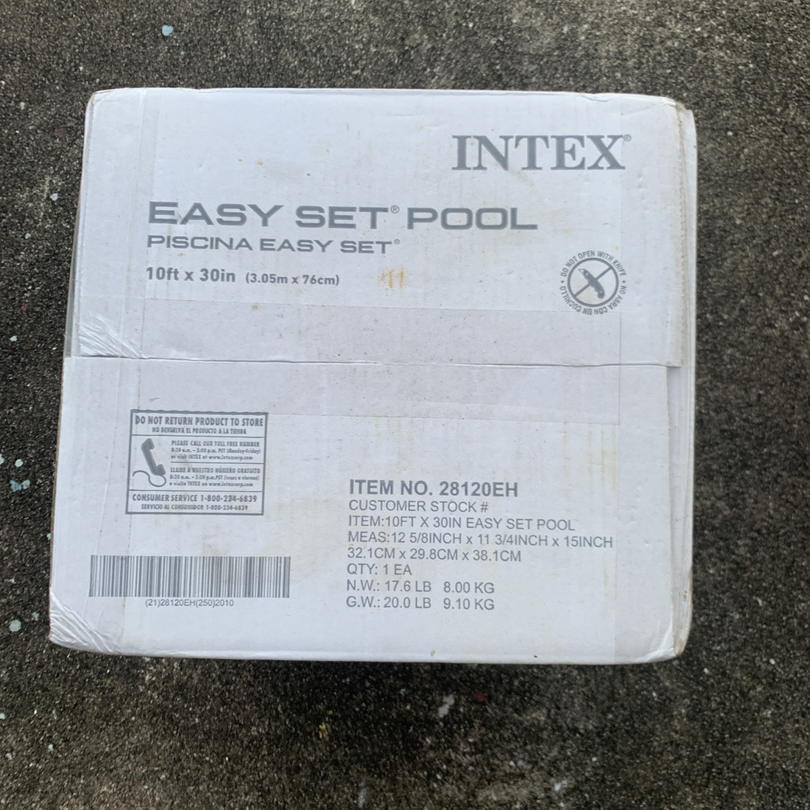 Intex 10 x 30 Easy Set Above Ground Inflatable Family Swimming Pool w/o Pump gallery