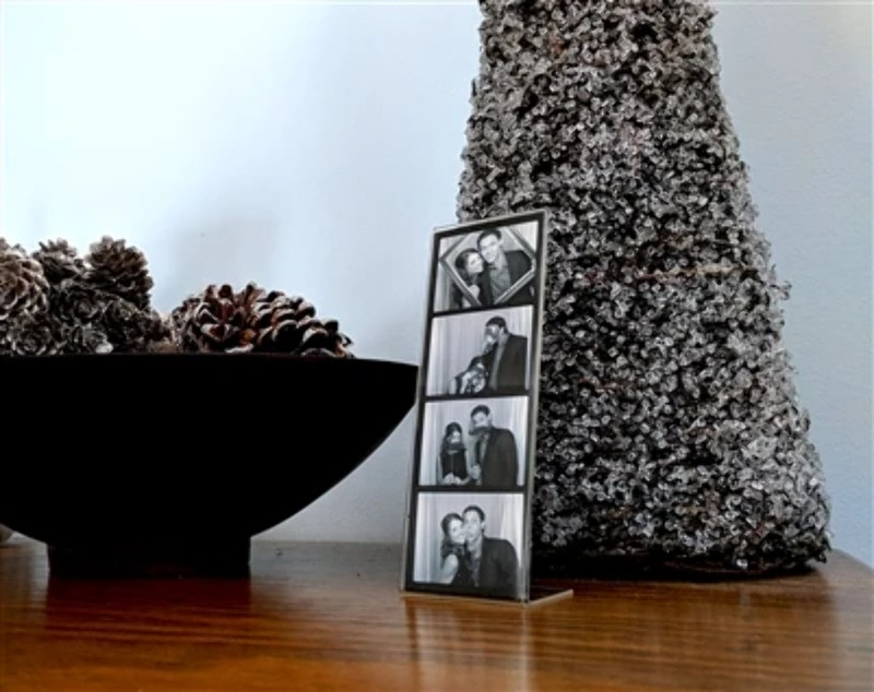 Angled Acrylic Photo Booth Frames 2" x 6" gallery