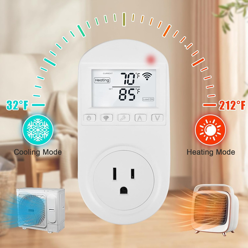 New Generation! Smart Wifi Temperature Control Outlet Compatible with A gallery