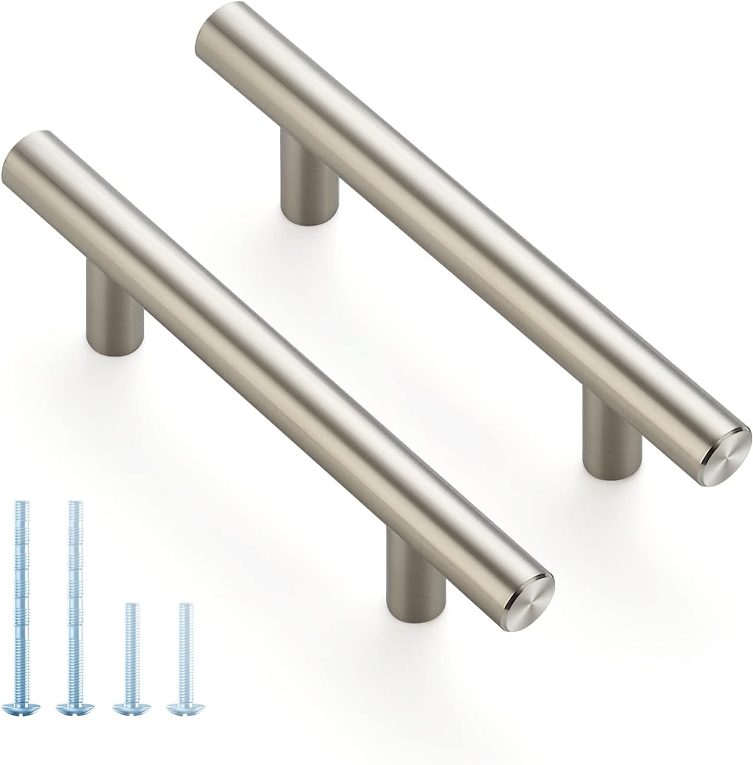 30 Pack 5 In Cabinet Pulls & 3 In Hole Center Steel Kitchen Cabinet Handles Brus gallery