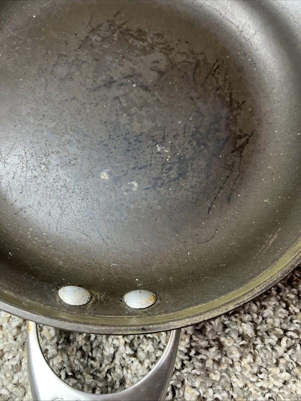 CALPHALON SELECT SKILLET 10" FRYING PAN 1390 HARD ANODIZED NON-STICK - OK Cond gallery