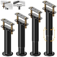 7.08-13 Inch Bed Frame Legs, 4Pcs Adjustable Bed Support Legs, Metal Bed Fram…