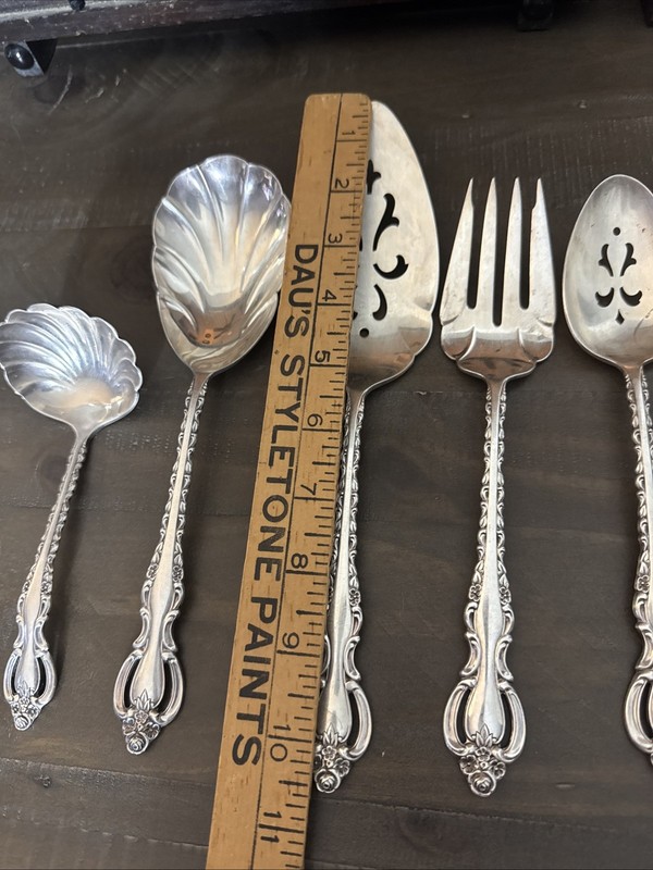 International COUNTESS Deepsilver Silver Plate Ornate 5 Piece Serving Set gallery