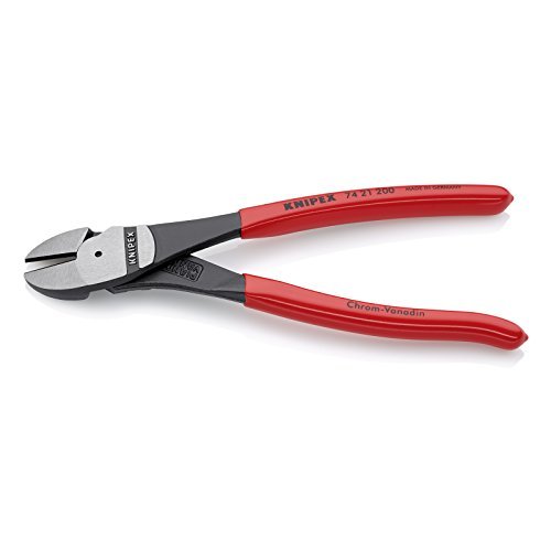 Knipex 7421200 High Leverage Diagonal Cutters Chrome Plated Plastic Coated 8 In gallery