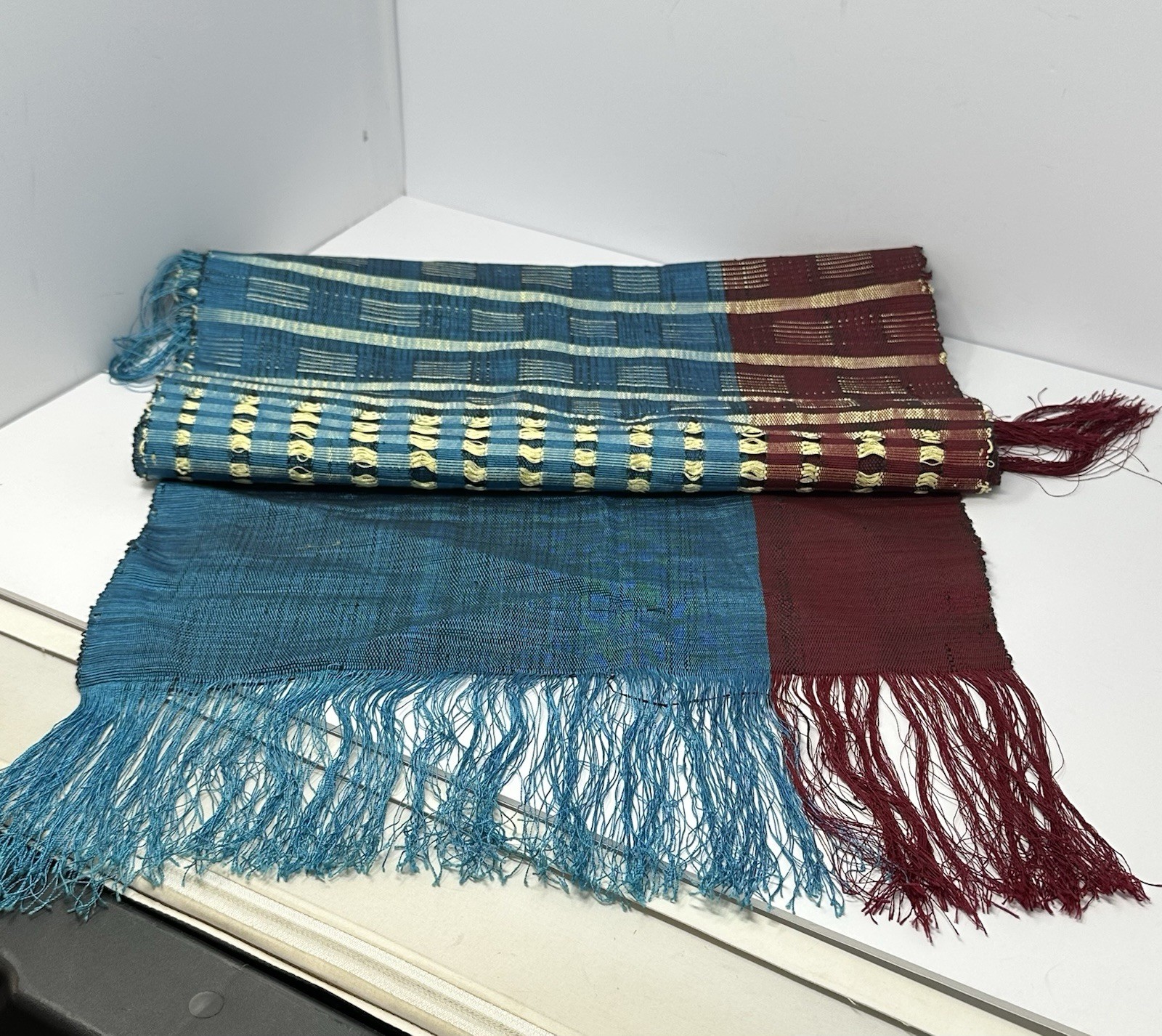 Multicolor Fringed Reversible Table Runner/Wall Hanging Unbranded A5 gallery