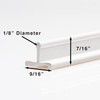 Sliding Screen Door Replacement Track 72" White | T-Profile - Made in America gallery