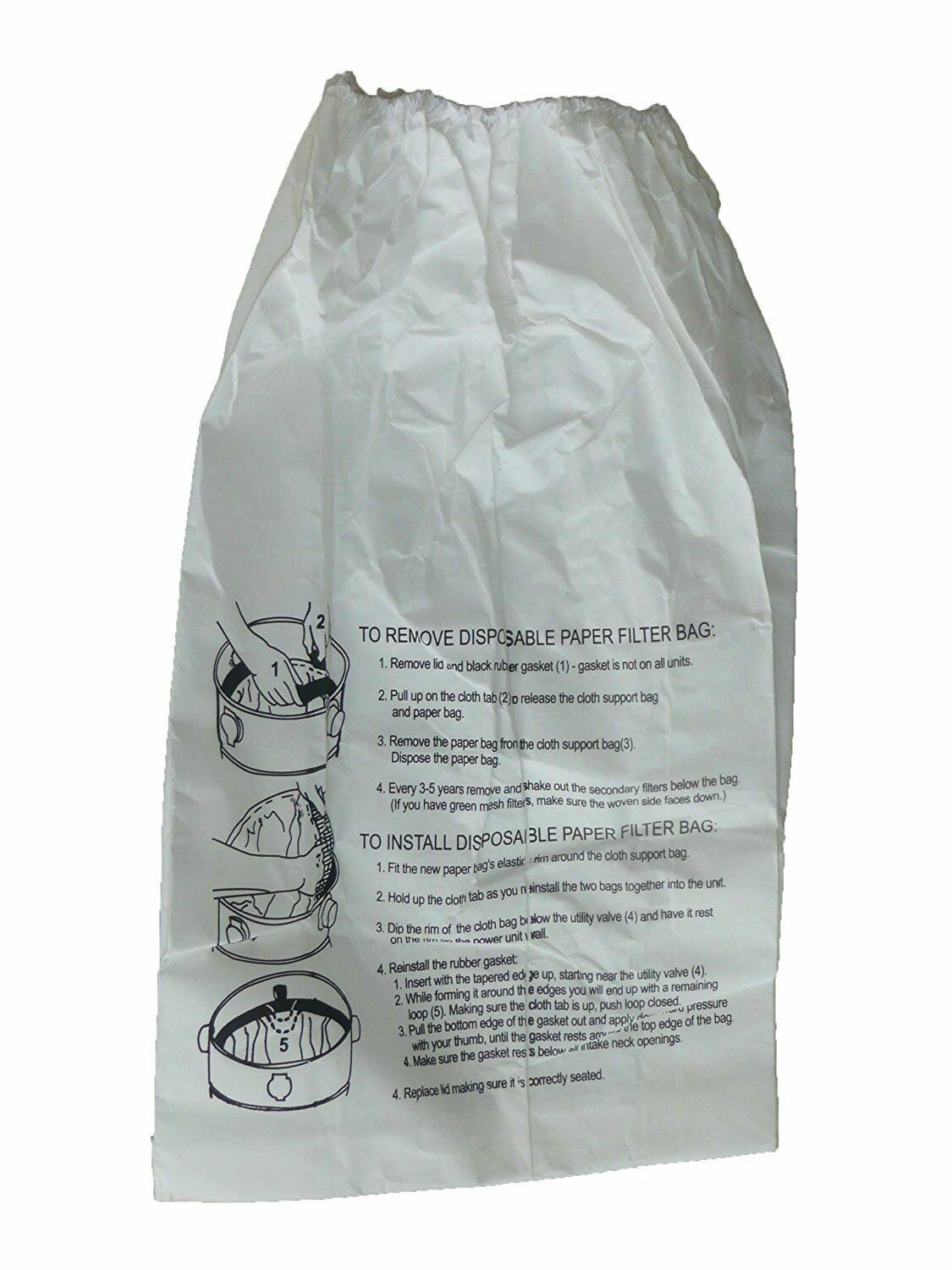 6 Fits For EnviroCare 8 Gal MD 720-5 Built in Vacuum Allergy Bag Model #M19 31 gallery