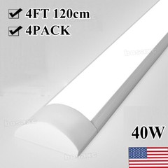 4 PACK 4FT LED SHOP LIGHT 6500K Daylight Fixture LED Ceiling Lights Garage Lamp