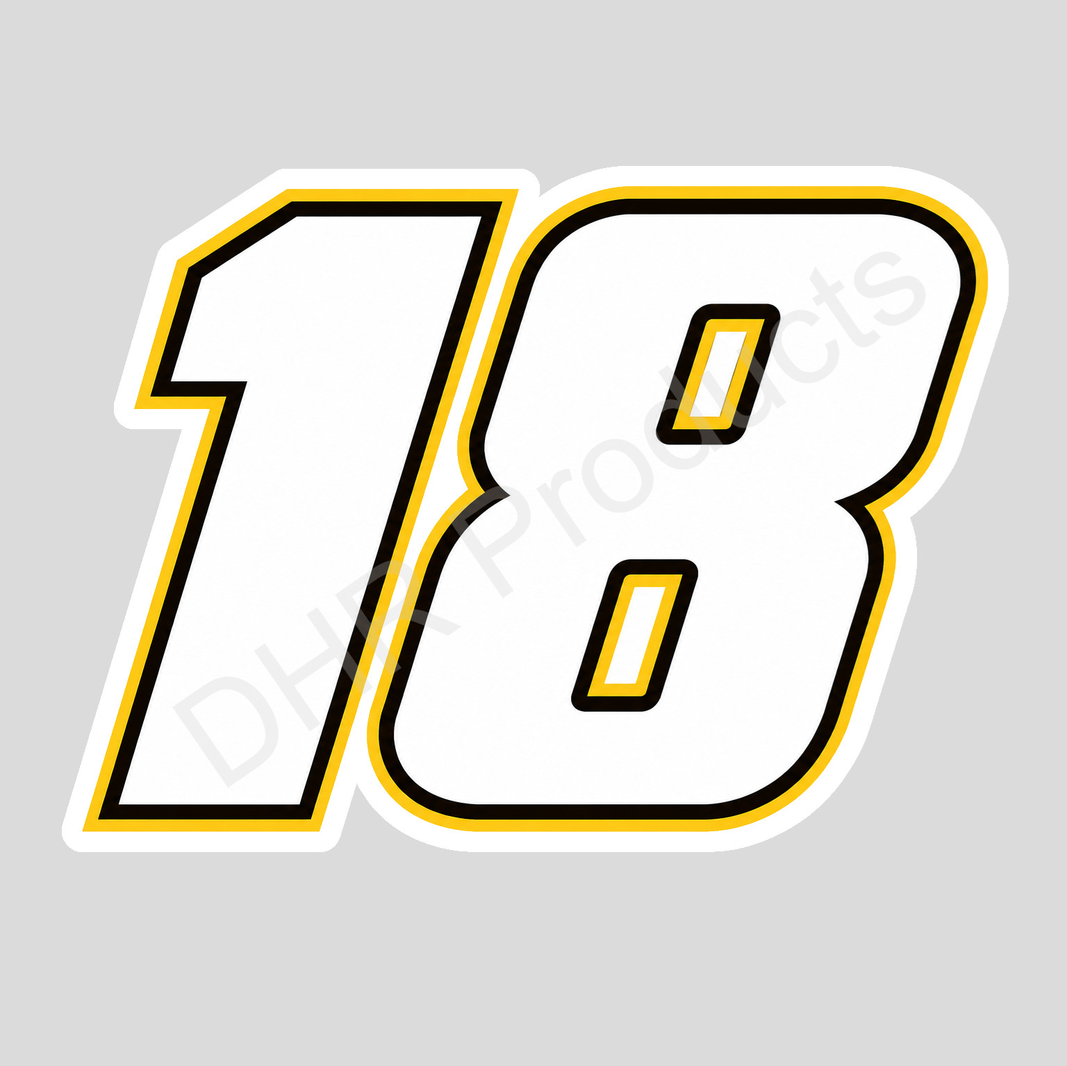 Kyle Busch Number 18 Logo Weather Resistant Vinyl Sticker/Decal NASCAR 08 gallery