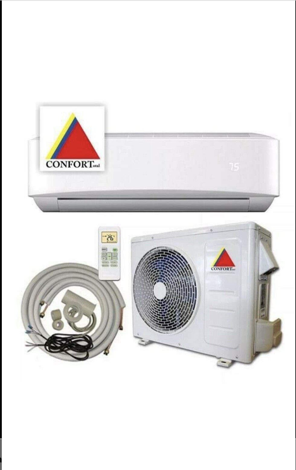 18000 BTU System Ductless Air Conditioner,Heat Pump Mini split 220V 1.5Ton w/kit gallery