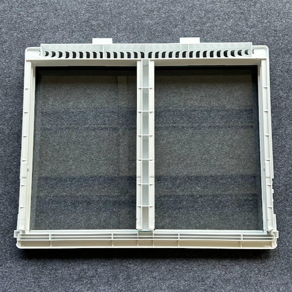 Frigidaire Refrigerator Crisper Shelf Cover w/ Glass Part # 240364790 240350609 gallery