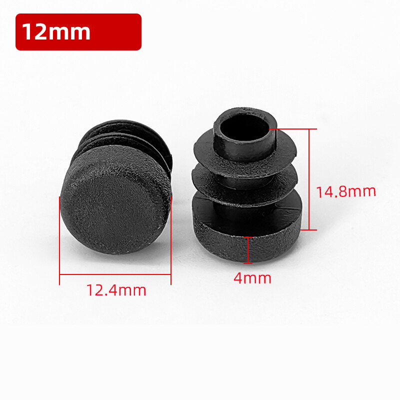 Round Plastic Tube End Caps Insert Bungs Blanking Plugs Stoppers, Chair Feet Leg gallery