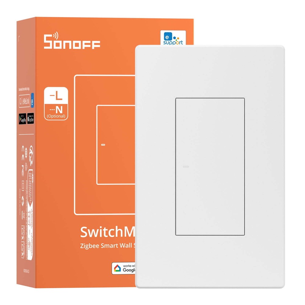 SONOFF Zigbee Smart Light Switch,120 Type Interruptor Inteligente, Voice Control