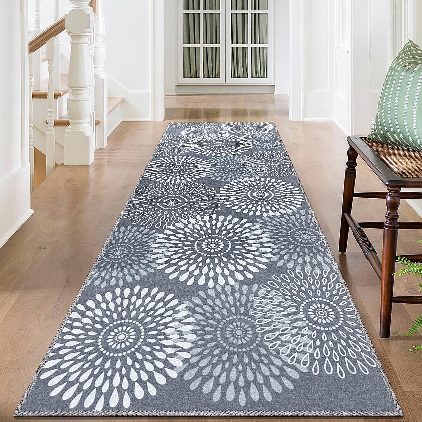 Runner Rug 2 x 6 ft, Washable Rugs, Hallway Runner Rugs, Kitchen Runner Rug N... gallery