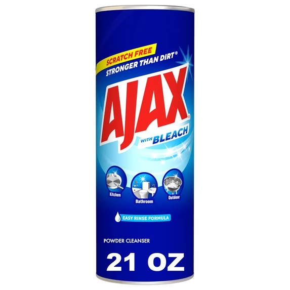 (6 pack) Ajax Powder Cleanser with Bleach, Scratch-Free Formula, 21 oz Bottle gallery