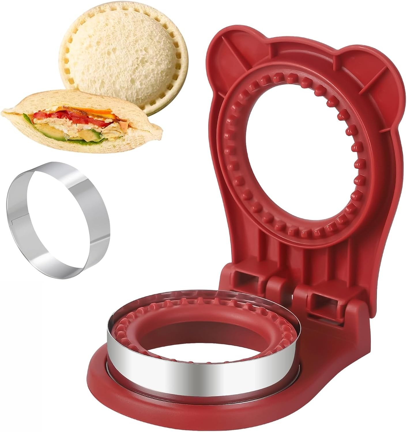Uncrustable Sandwich Maker, Sandwich Pocket Circle Shape 3.7Inch Sandwich Cutter gallery