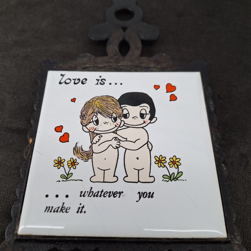 Love Is ... Whatever You Make It Ceramic Tile Trivet Wall 9.5 in gallery