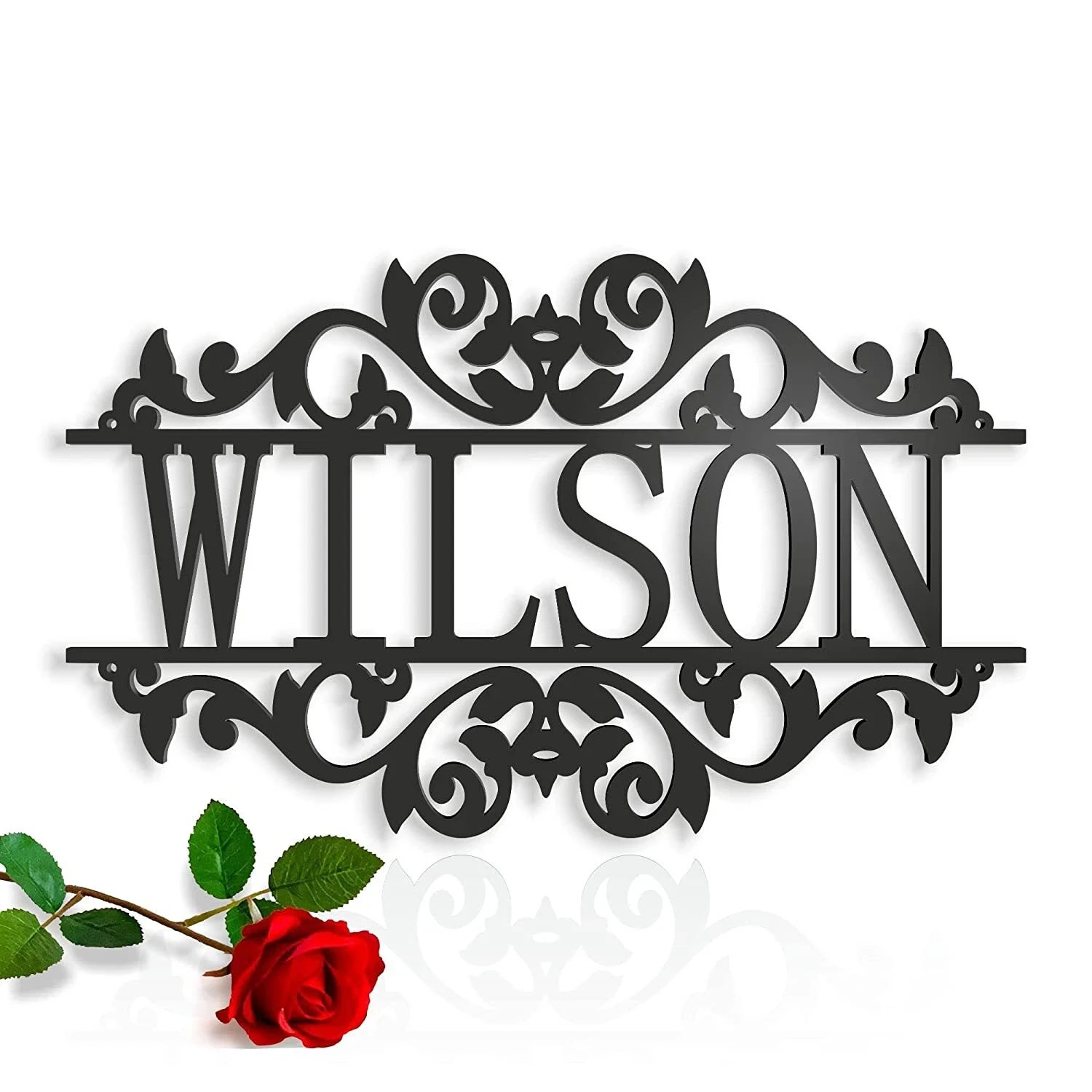 Personalized Name Metal Sign Custom Family Monogram Wall Art Decor Home Gift gallery