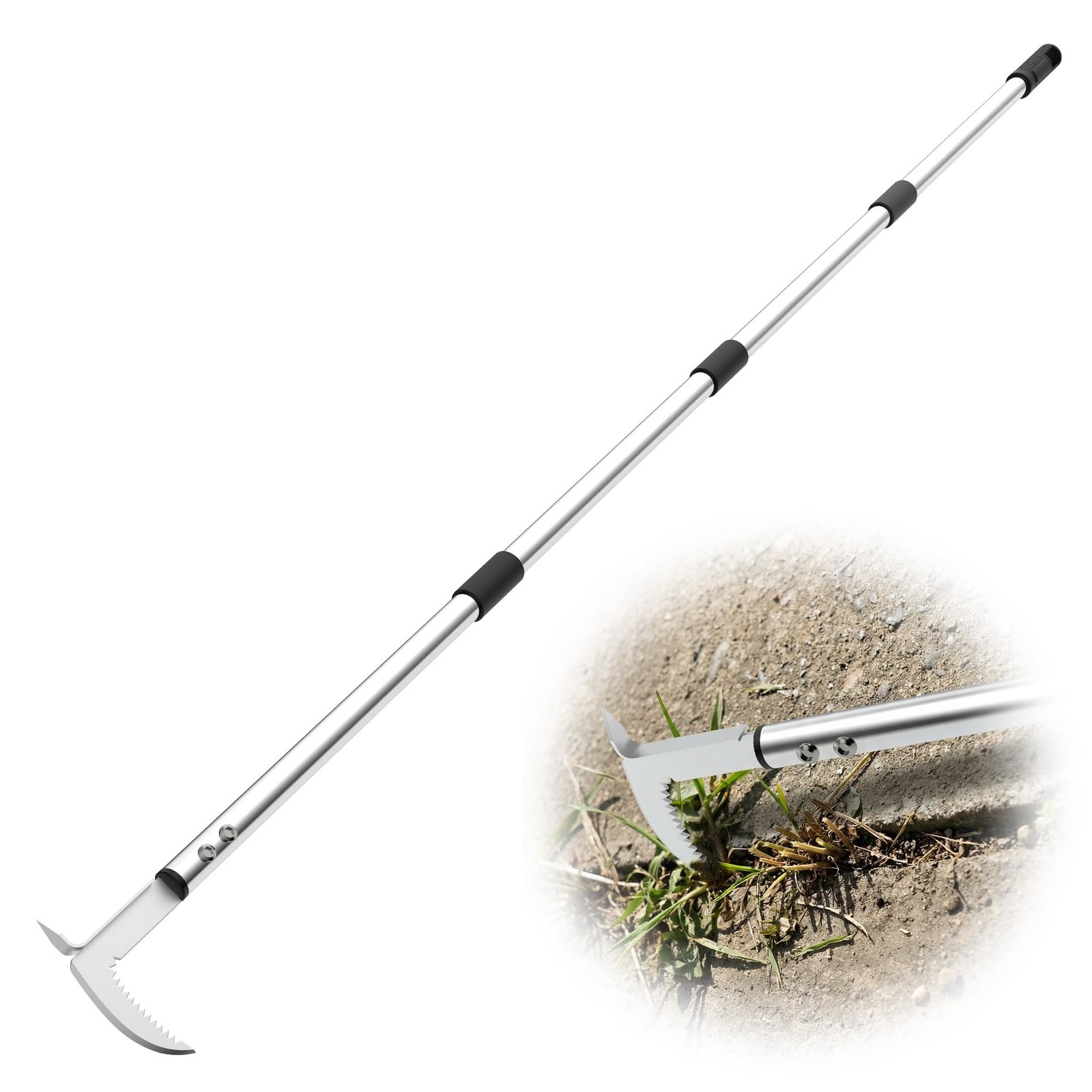 Adjustable Stainless Steel Crack Weeder Tool for Garden, Patio, Lawn Use gallery