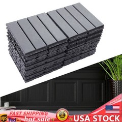 12″x12″ Interlocking Deck Tiles, 30 Pack Outdoor Patio Floor Tiles Dark Gray