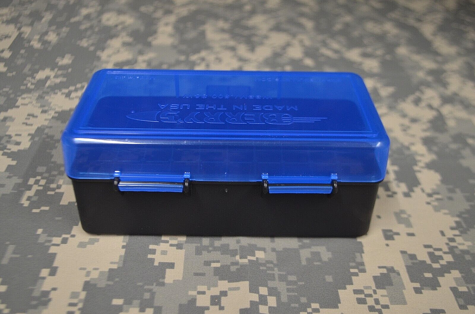 2 x AA Battery Plastic Storage Box Bin Container HOLDS 50 BATTERIES ! (2)-BLUE gallery