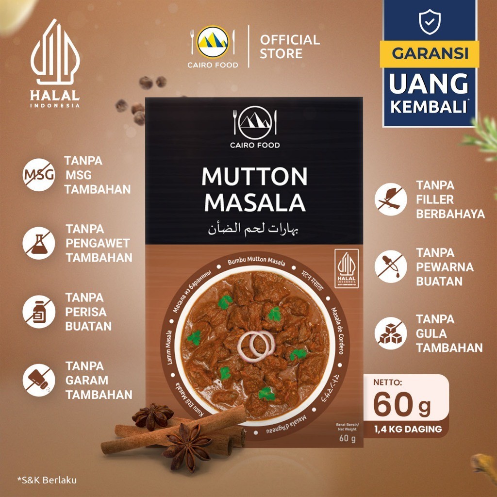 Mutton Masala Seasoning Spice Blend No MSG Sweet Heat Swicy Street Flavor Global gallery