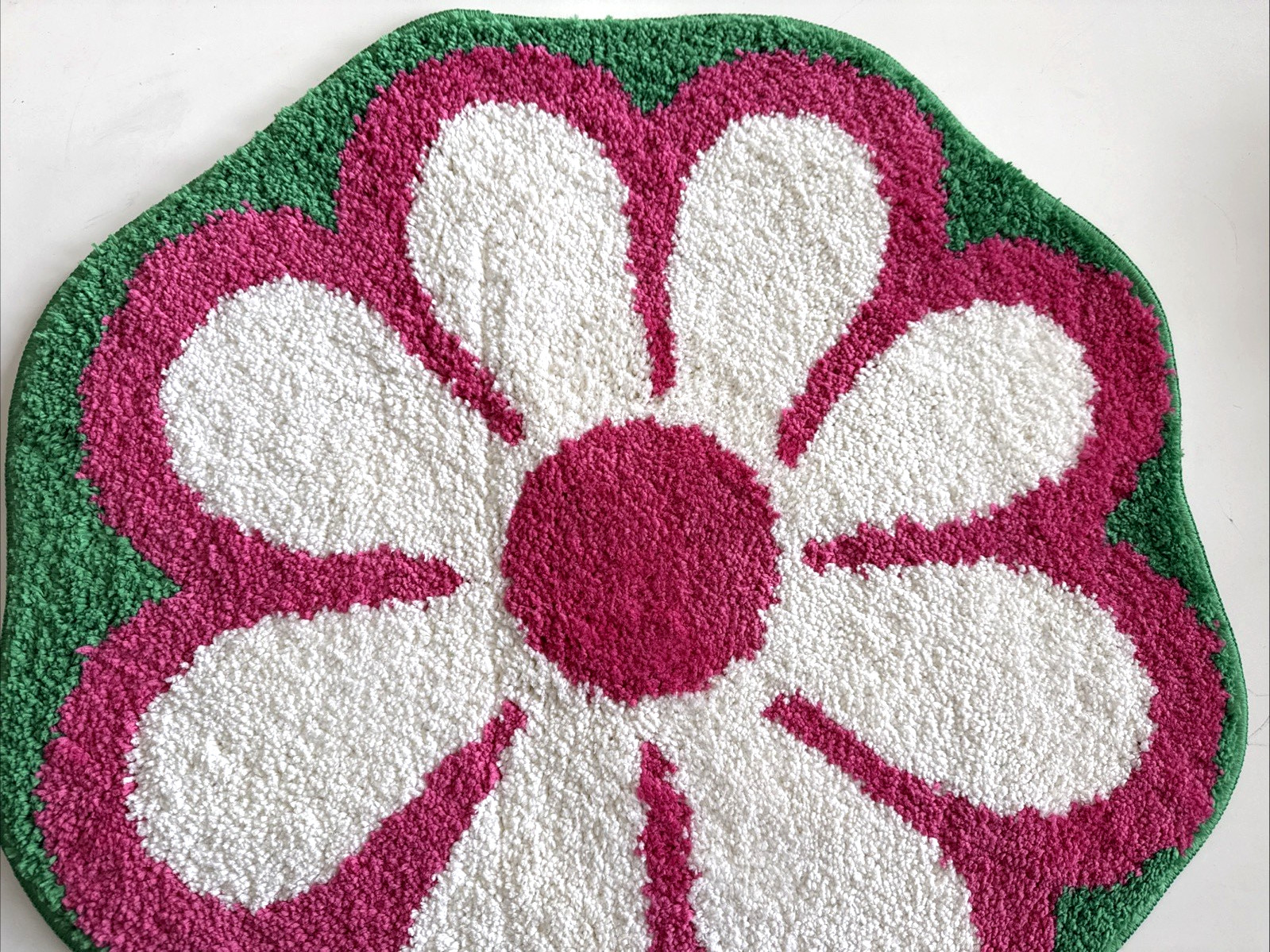 IKEA KARRKNIPPROT Bathmat, Floral Pattern, Multicolor Bright Pink 26" New gallery