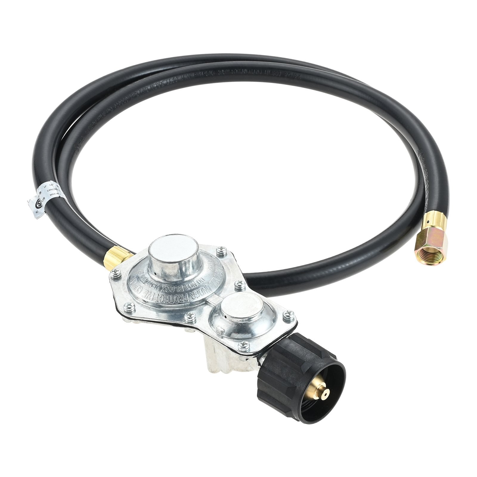 Dual Fuel Generator Two-Stage Propane Regulator 5FT Hose 3/8" Female Flare Nut gallery