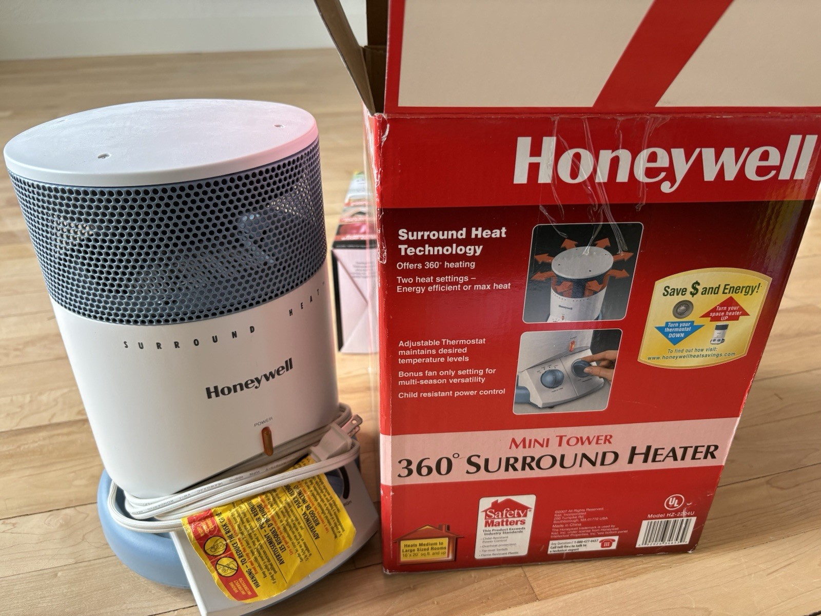 Honeywell Mini Tower Heater 360° Surround Heat 1500 Watt HZ-2204U Excellent gallery