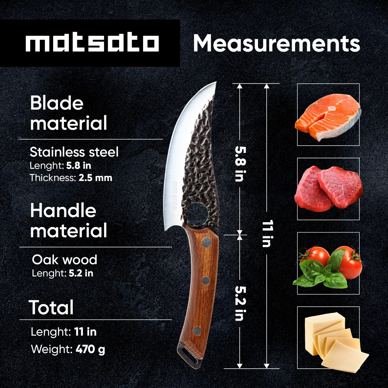 | MATSATO® | Chef Knife. Japanese Kitchen Knives for Cutting, Cooking gallery
