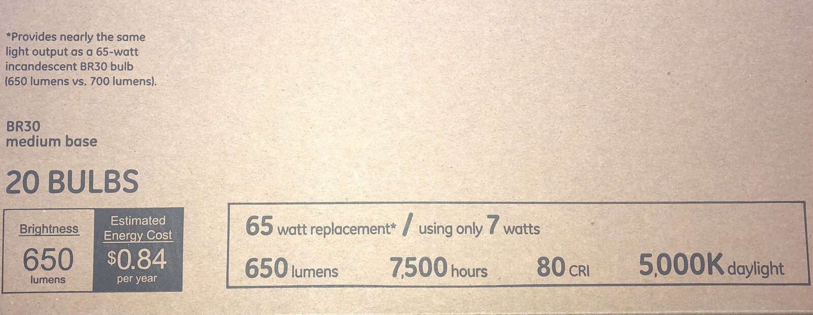 GE LED 65-Watt LED BR30 Daylight Indoor Floodlight 20 Pack gallery