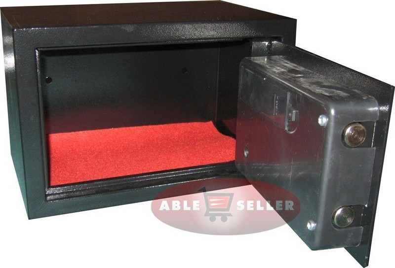 NEW DIGITAL ELECTRONIC SAFE SECURITY BOX WALL JEWELRY GUN CASH BLACK MEDIUM SZE gallery