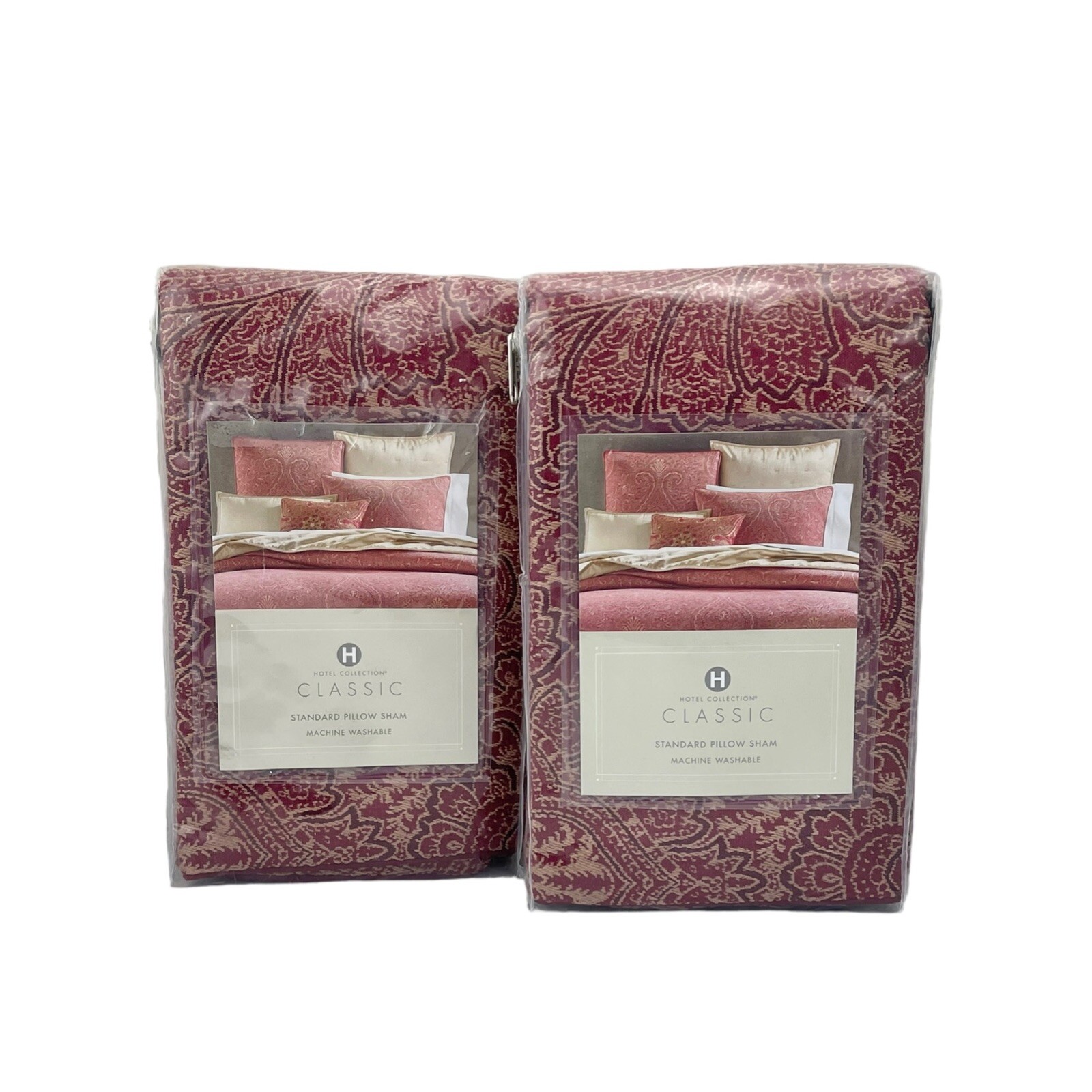 Hotel Collection Classic Regal Paisley Red FULL / QUEEN Comforter + 2 Shams gallery