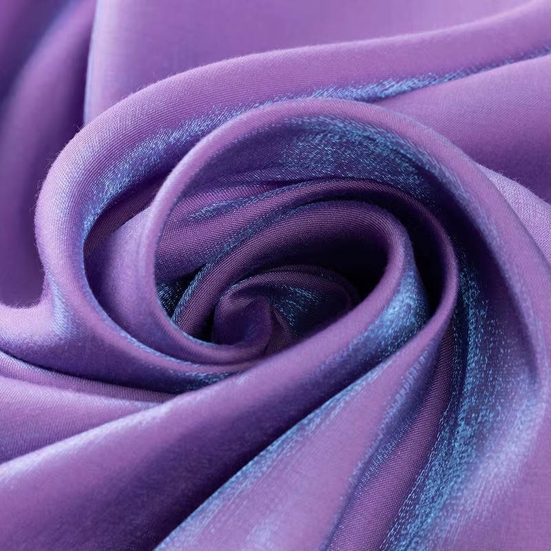 Gradient Reflective Fabric by Yard Soft Polyester Cotton Iridescent Material gallery