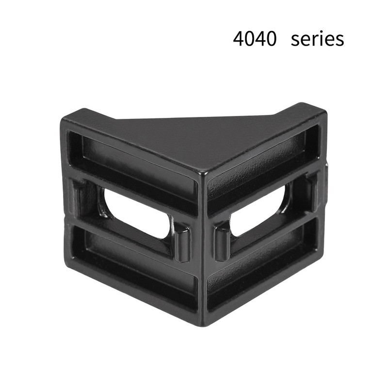 8pcs 40x40mm Inside Corner Bracket for 4040 Series Profile Gusset Slot 8mm Black gallery