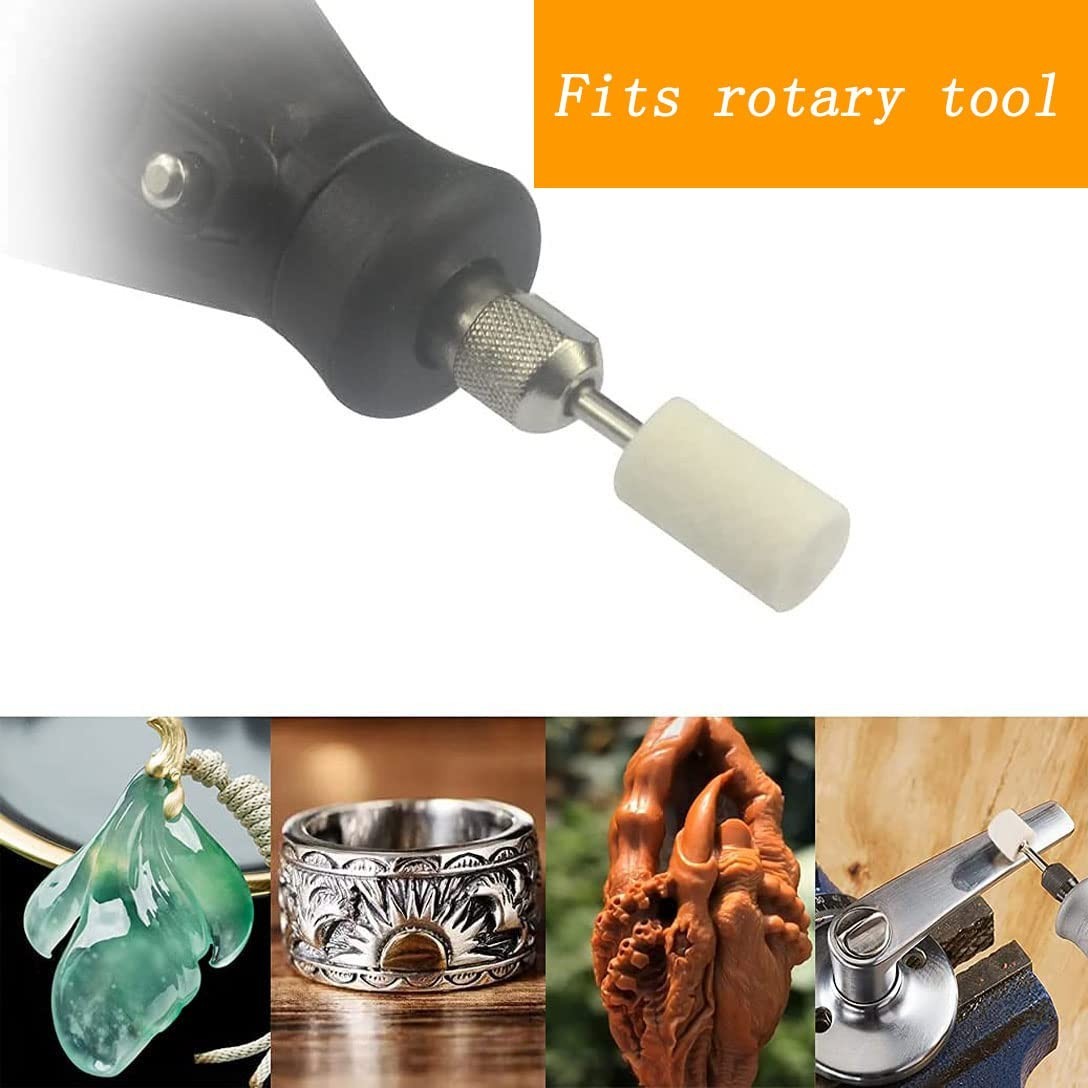 24 Pcs Wool Polishing Bit, 1/8 Inch Shank Felt Buffing Tips for Dremel Rotary... gallery