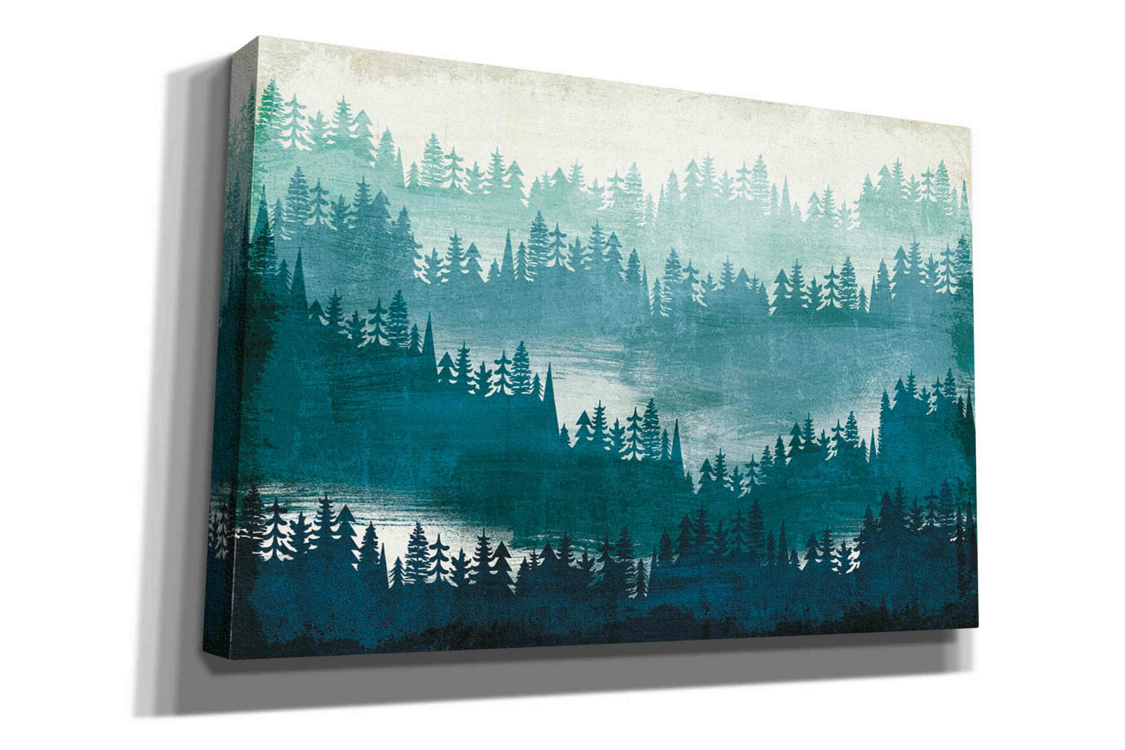Epic Graffiti 'Mountainscape Blue' by Michael Mullan, Giclee Canvas Wall Art gallery