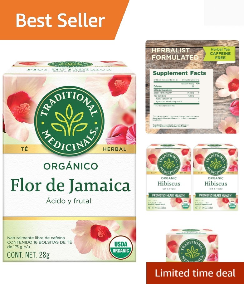 Organic, Hibiscus Tea - Supports Normal Heart Health & Cardiovascular Wellnes... gallery