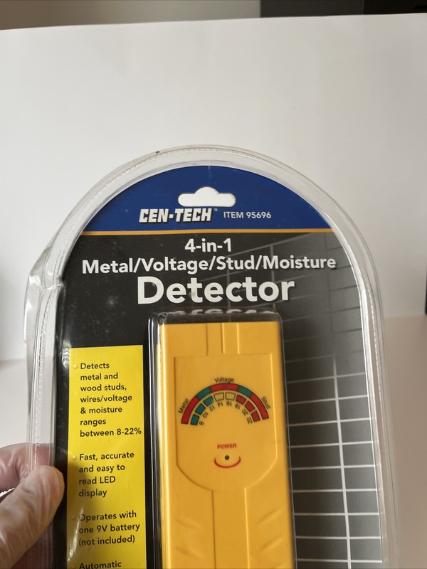 Cen-Tech 4-in-1 Multi Function Detector Detects Moisture Studs Voltage Metal gallery