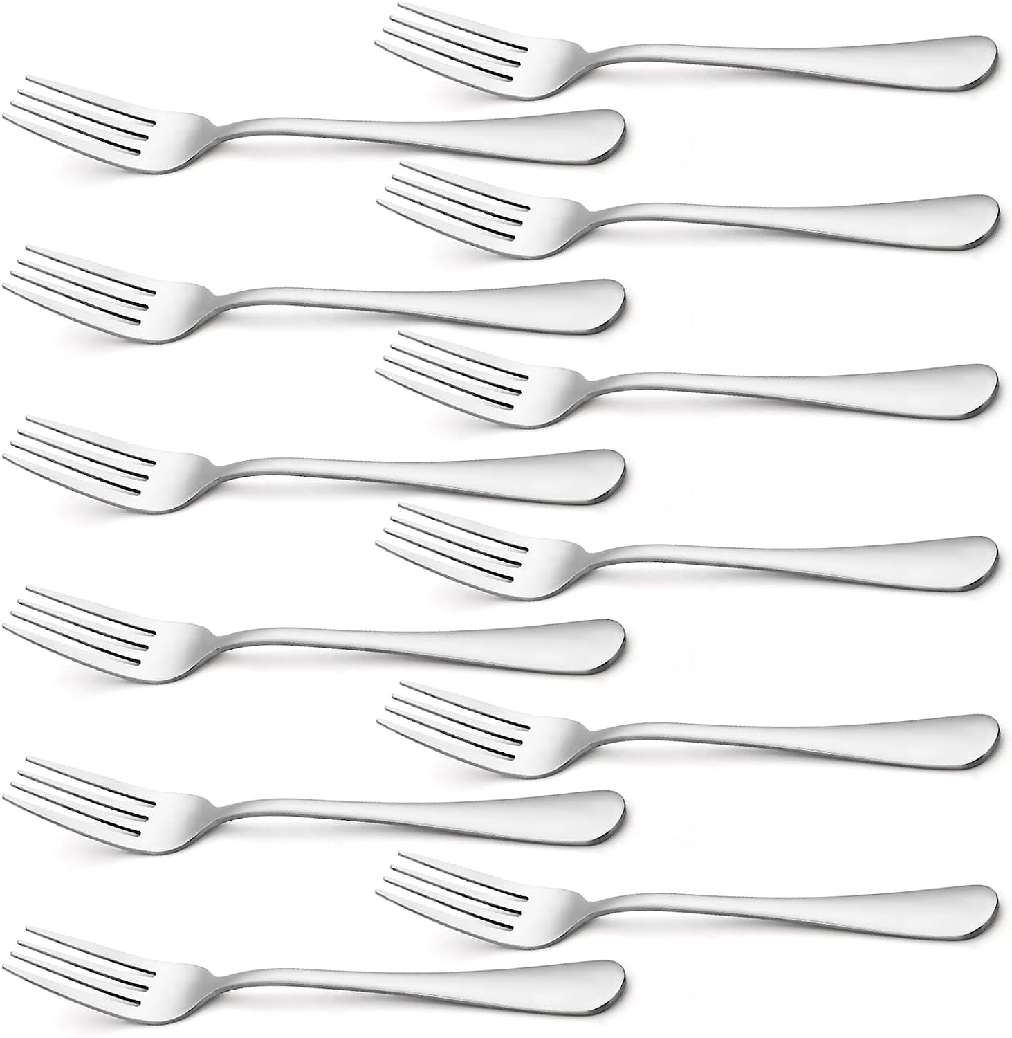 Heavy Duty Dinner Forks 18/0 Stainless Steel Salad Table Fork Set of 12 Flatware gallery