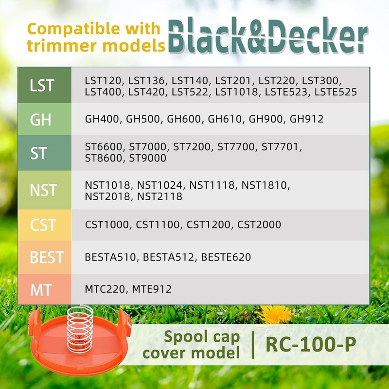 10 Pcs Weed Eater String Spools for Black and Decker Weed Wacker Trimmer gallery