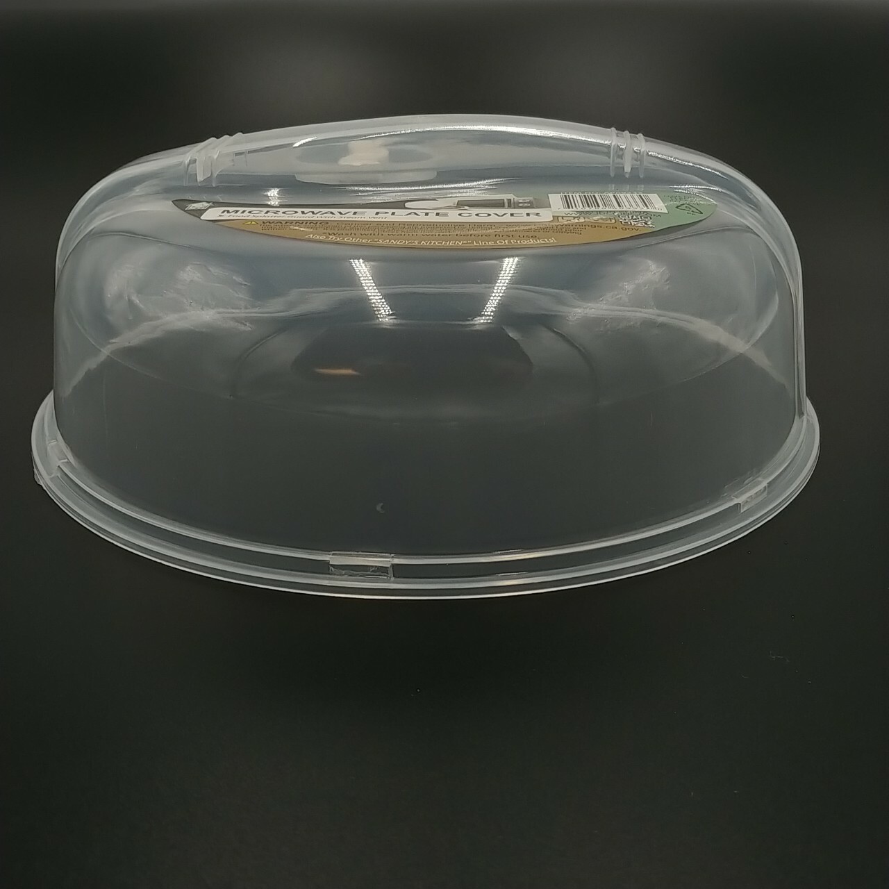 2PK Plastic Microwave Plate Cover Clear Steam Vent Splatter Lid 10.25" Food Dish gallery